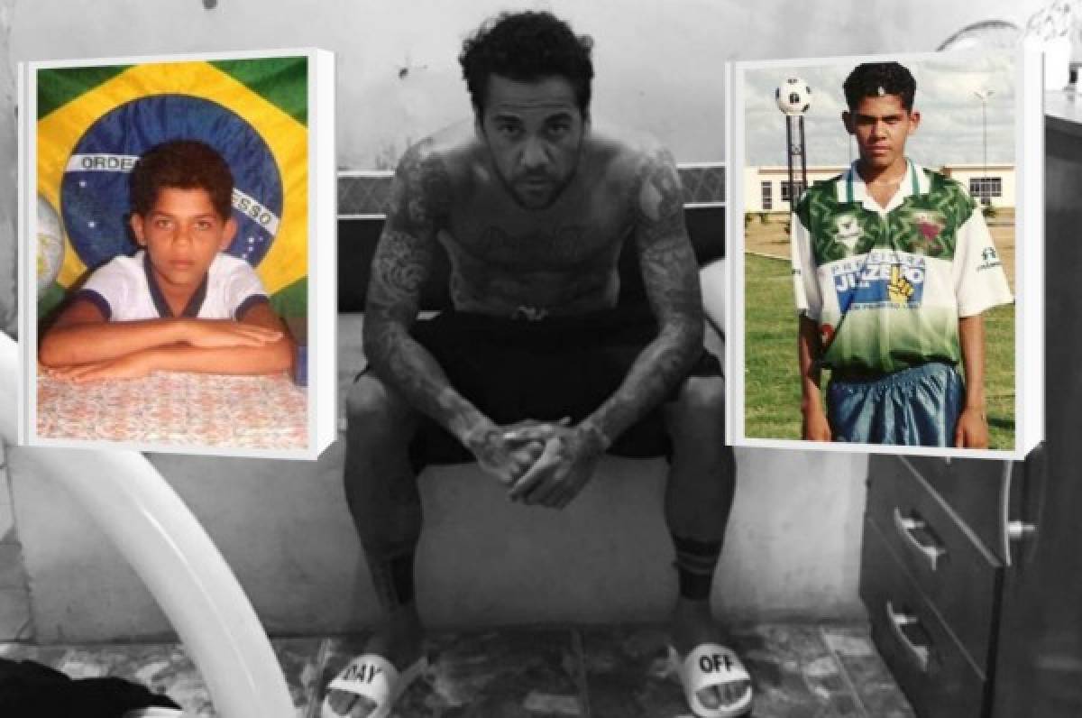 Creció durmiendo en una cama de cemento, la dura historia de Dani Alves, el jugador con más títulos en el fútbol