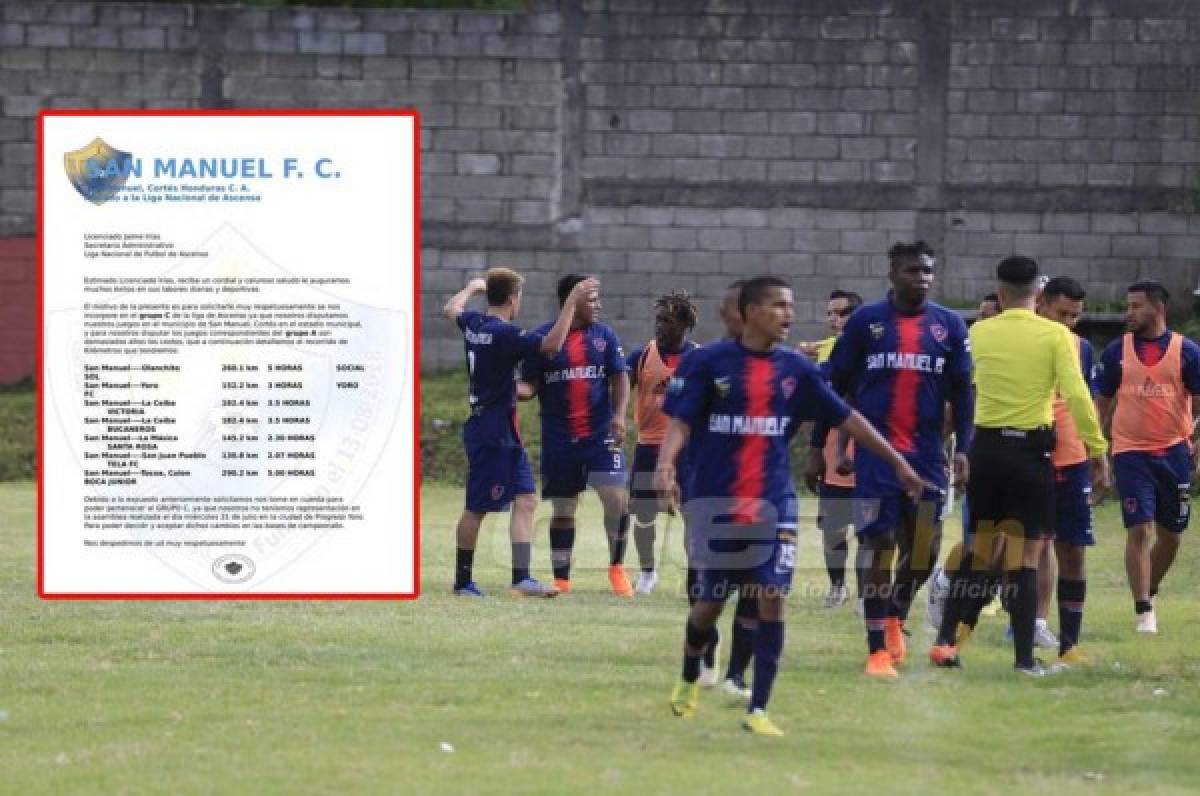 San Manuel FC le solicita a la Liga de Ascenso cambiar de grupo