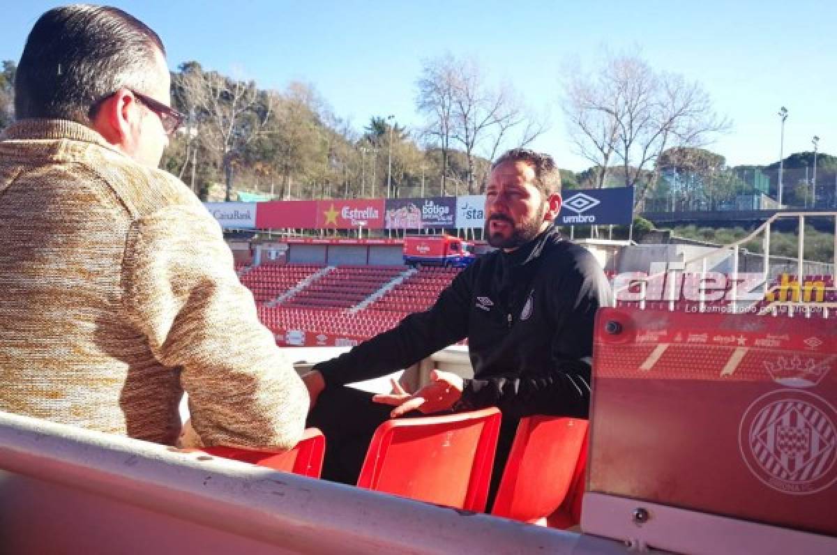 GRAF8767 MALAGA ESPANA 27 01 2018 - El entrenador del Girona Pablo Machin durante el partido de la jornada vigesimo primera de Liga en Primera Division que Malaga CF y Girona juegan esta tarde en el estadio de La Rosaleda en Malaga EFE Daniel Perez