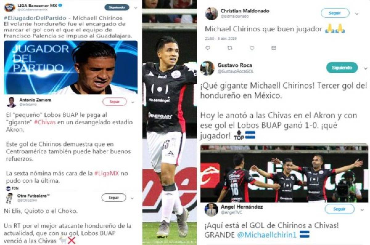 Los comentarios en redes tras el gol de Michaell Chirinos a Chivas en la Liga MX   