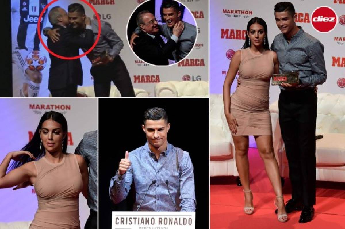Fotos: Cristiano Ronaldo y el beso de Florentino Pérez; Georgina se roba los suspiros