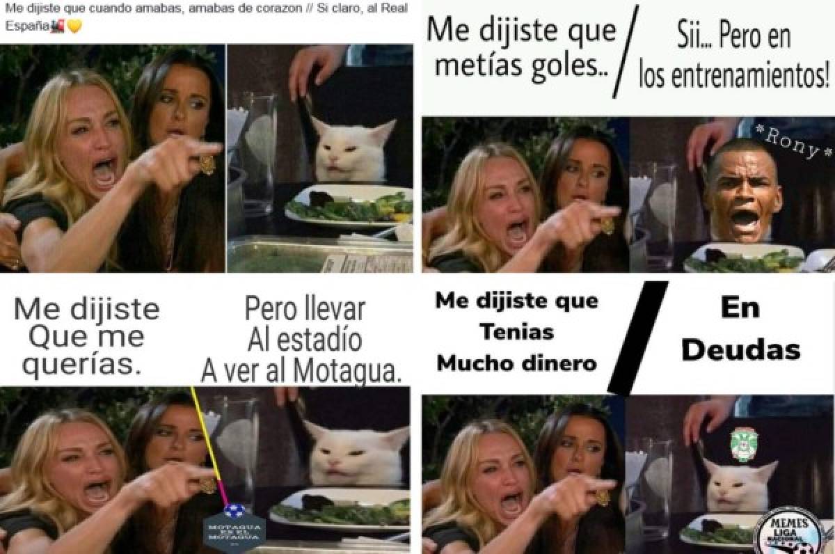 Los mejores memes del gato en la mesa y la mujer gritando, los equipos de Honduras no se salvan