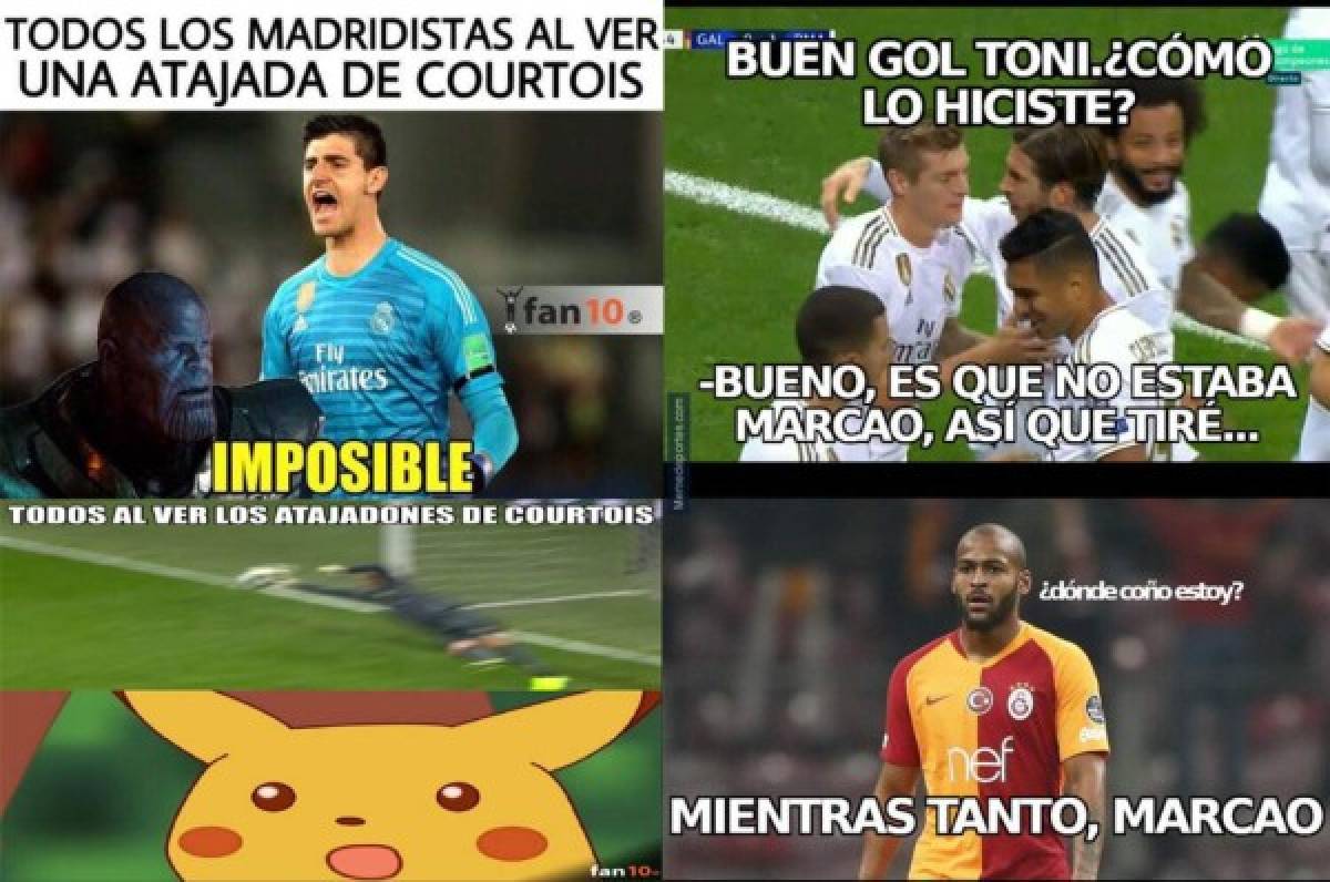 Courtois, protagonista de los memes tras el sufrido triunfo del Real Madrid ante el Galatasaray