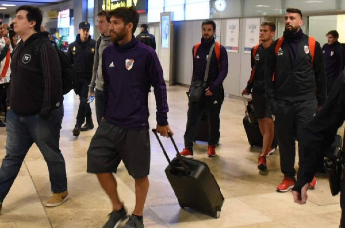 River Plate aterriza en España y entrenará en la sede del Madrid