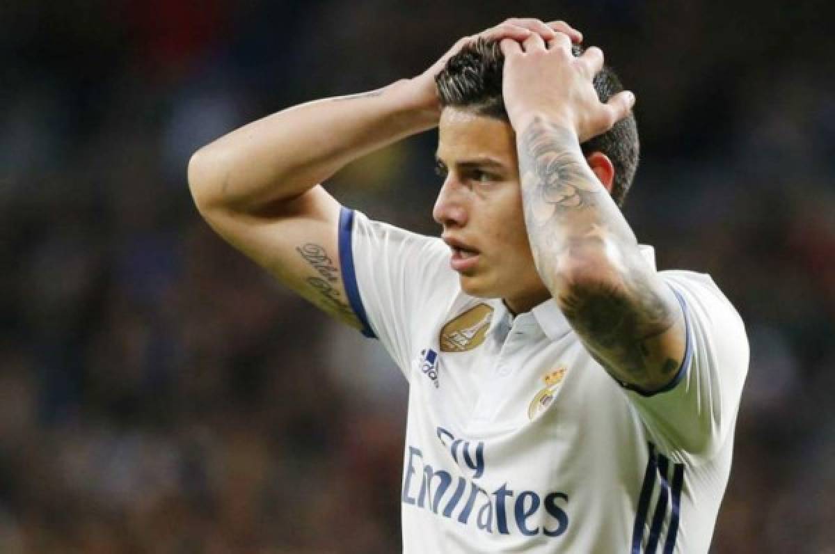La amarga despedida de James Rodríguez del Real Madrid