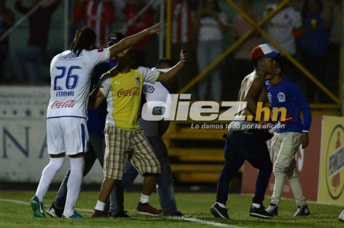 NO SE VIO: Invasión de olimpistas, celebración a lo CR7 y jugador con doble quebradura