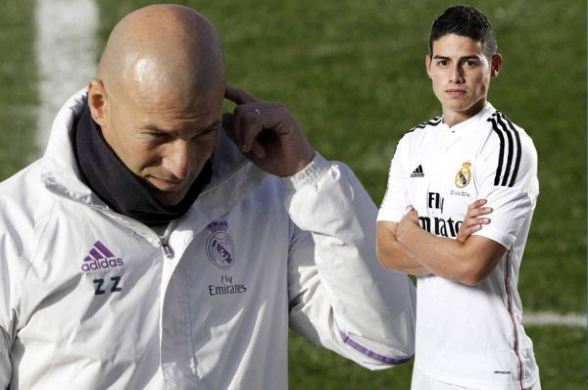 Zidane se echa al bolsillo a James: 'Es un jugador del Real Madrid importante'