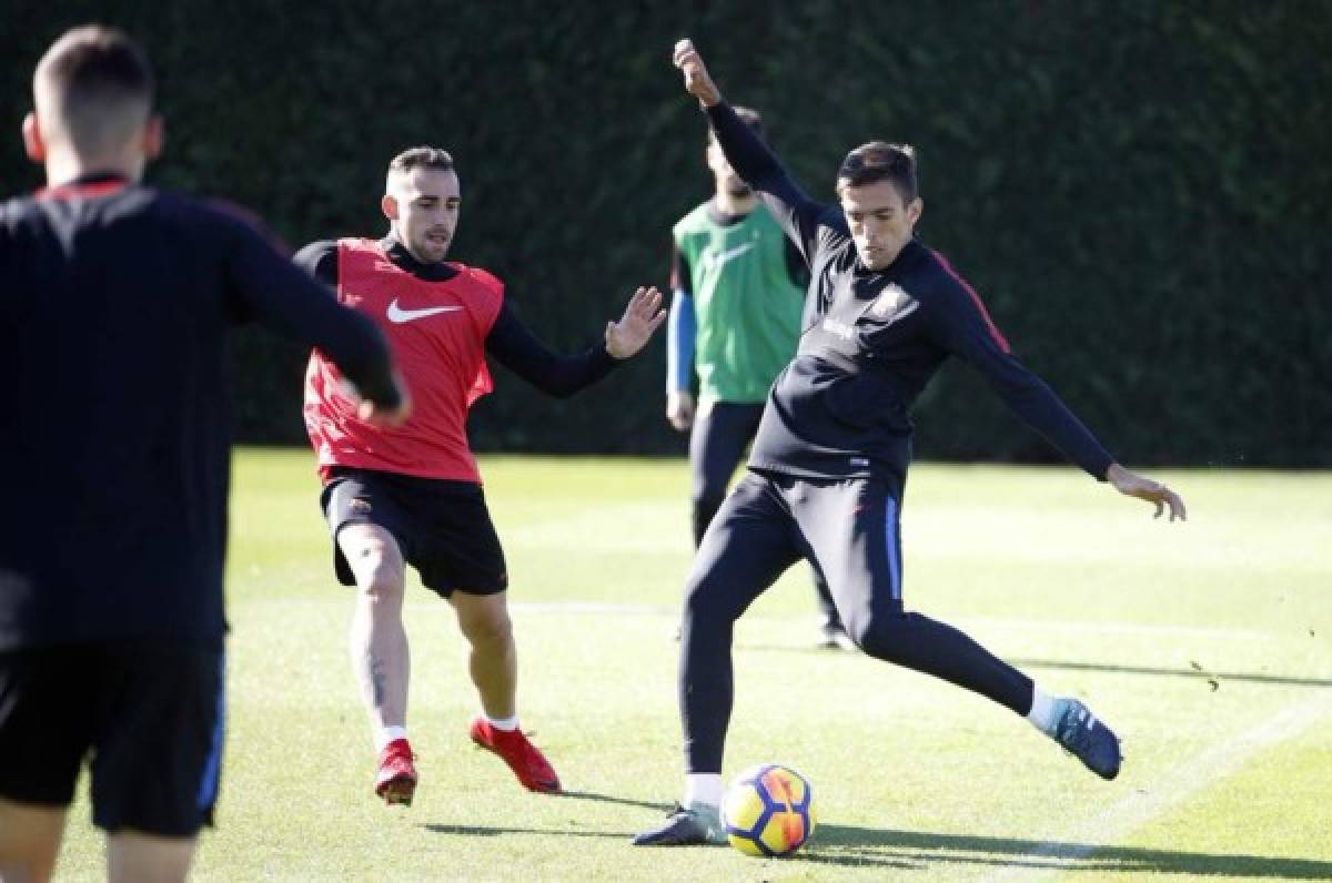 Alcácer, Deulofeu y Vidal, entrenan con el Barcelona B