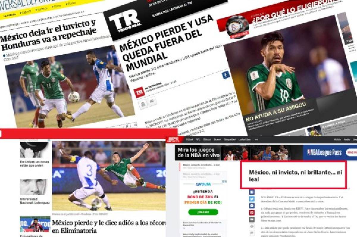 ¡ENOJADOS! Prensa mexicana no perdona a Osorio por perder ante Honduras