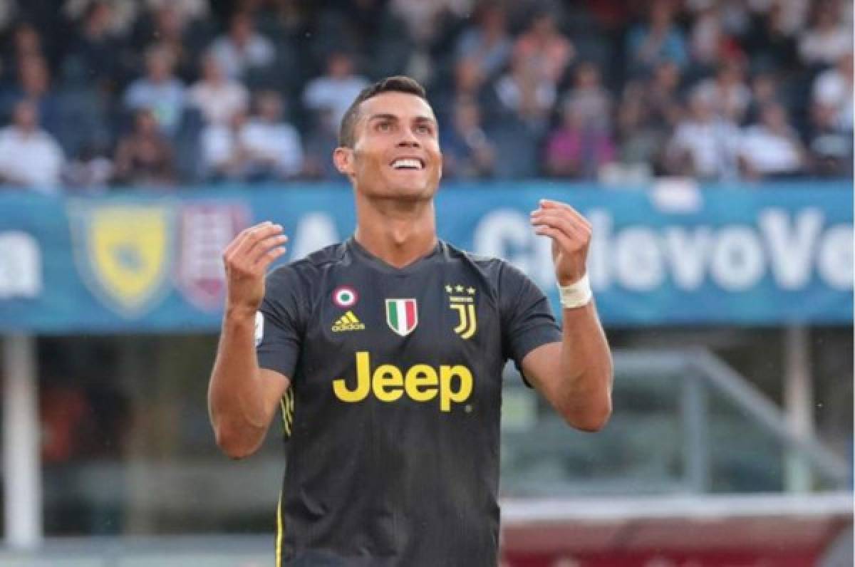 Así celebró Cristiano Ronaldo por su debut y el triunfo de la Juventus en Italia