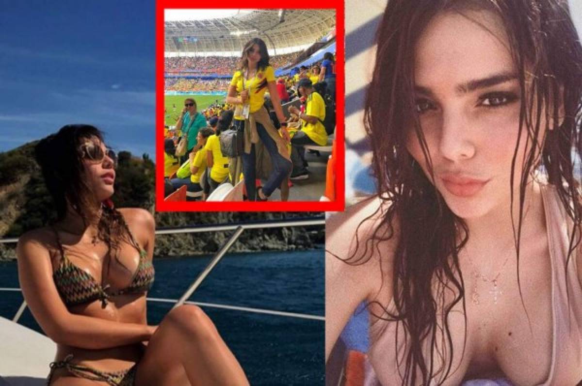 La bella hermana de James Rodríguez que se fue a Rusia para ver a Marco Asensio