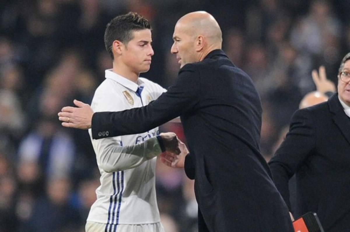 'James está aquí', insiste Zidane en rueda de prensa