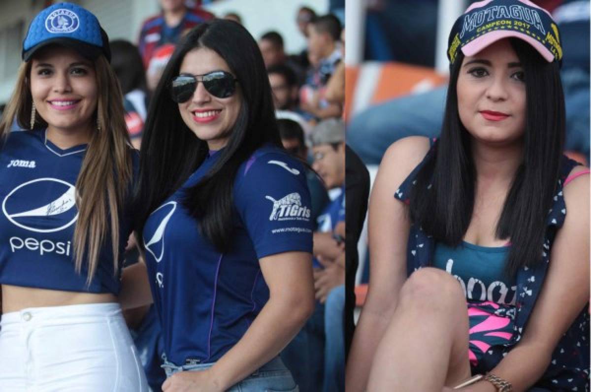 ¡De infarto! Las chicas más espectaculares de la final Motagua-Honduras Progreso