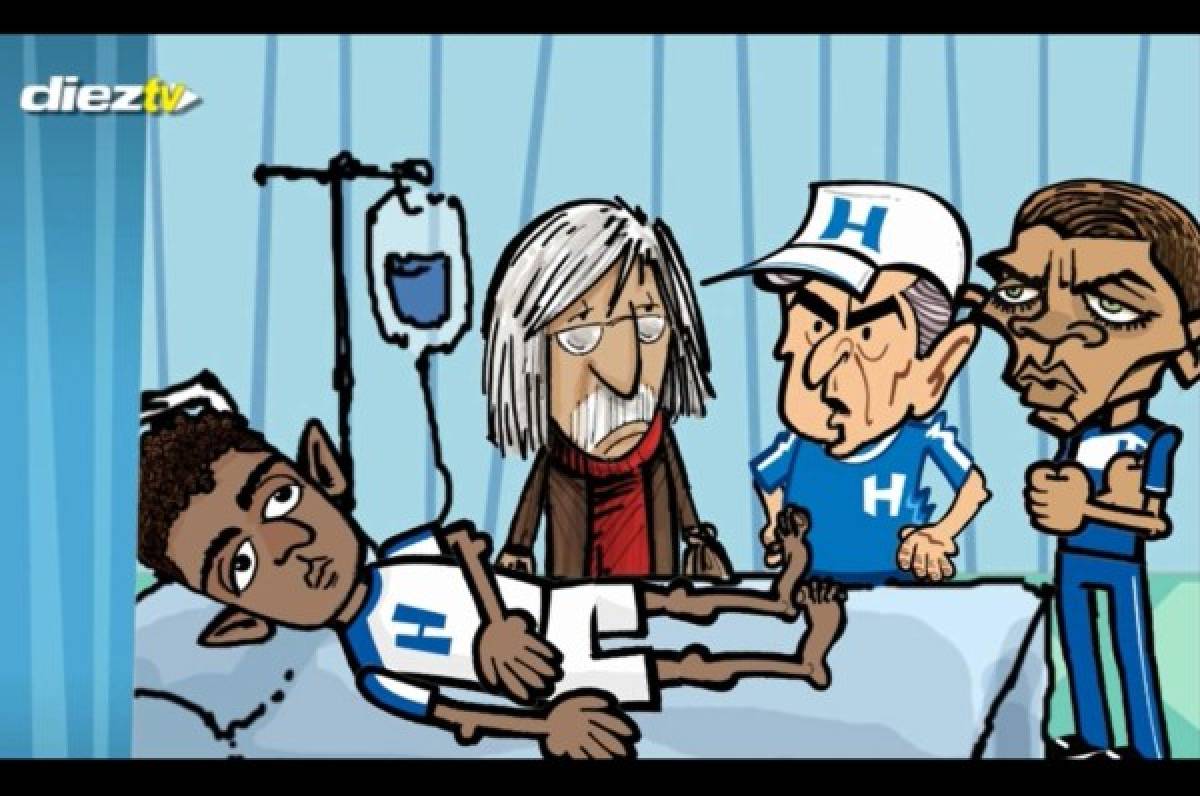 DIEZ-CÓMICS: Pinto visitó el hospital de la Selección de Honduras