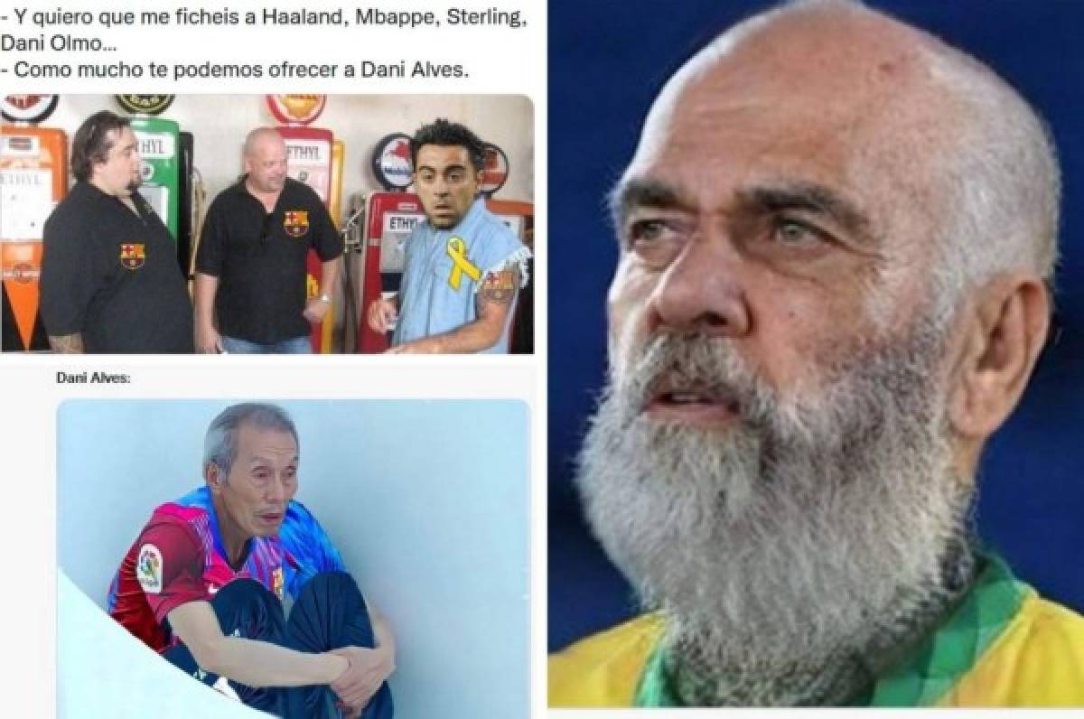 Dani Alves regresa al Barcelona y los memes destrozan al jugador brasileño por su edad