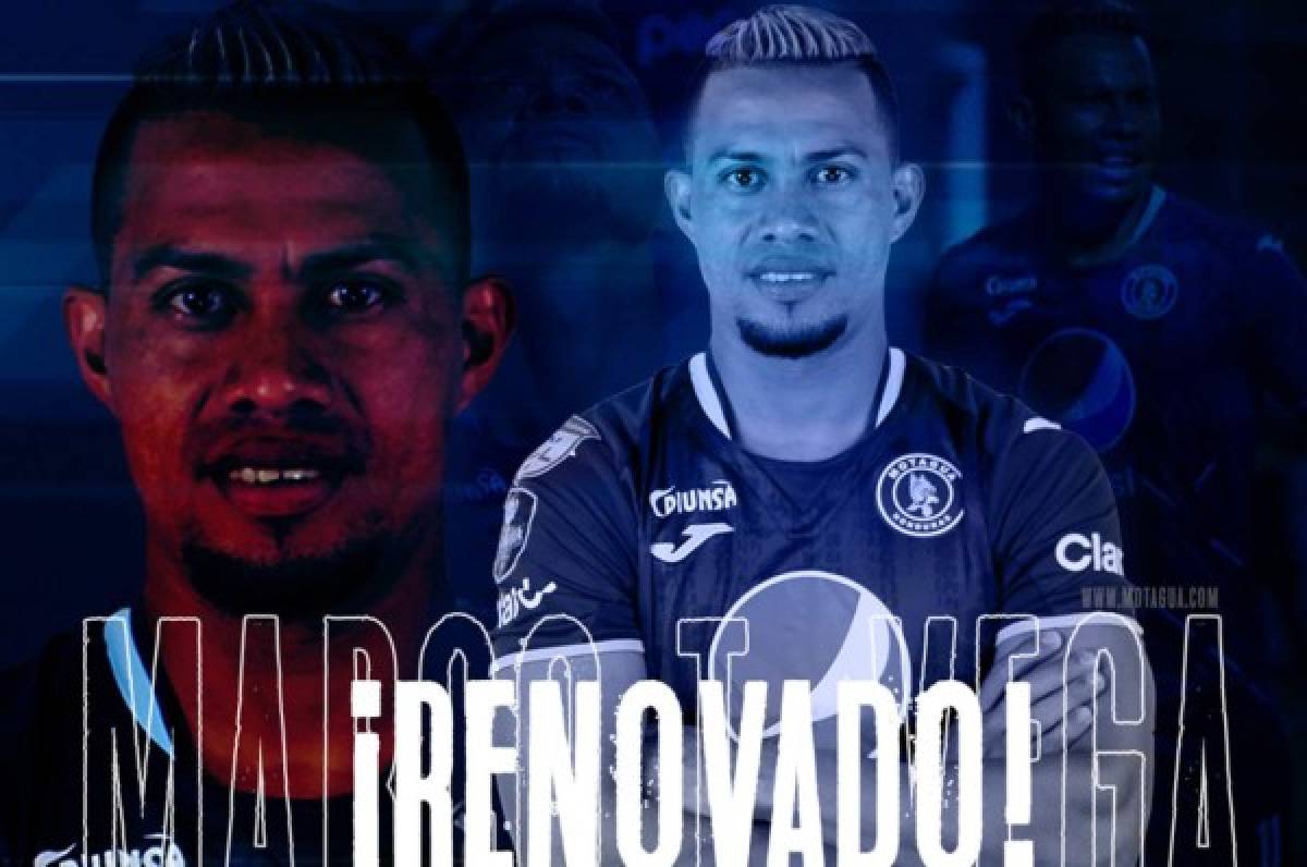 Motagua sigue renovando jugadores y anuncia que Marco Tulio Vega seguirá vistiendo de azul