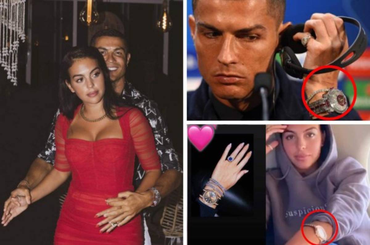 Revelan los precios: La lujosa colección de joyas que tienen Cristiano Ronaldo y Georgina Rodríguez
