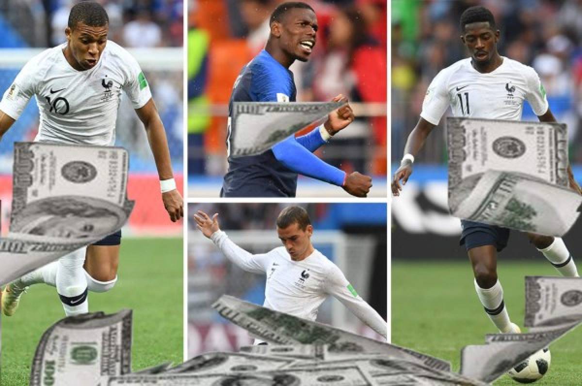 Millonarios: Francia, la selección que vale mil 160 millones de dólares