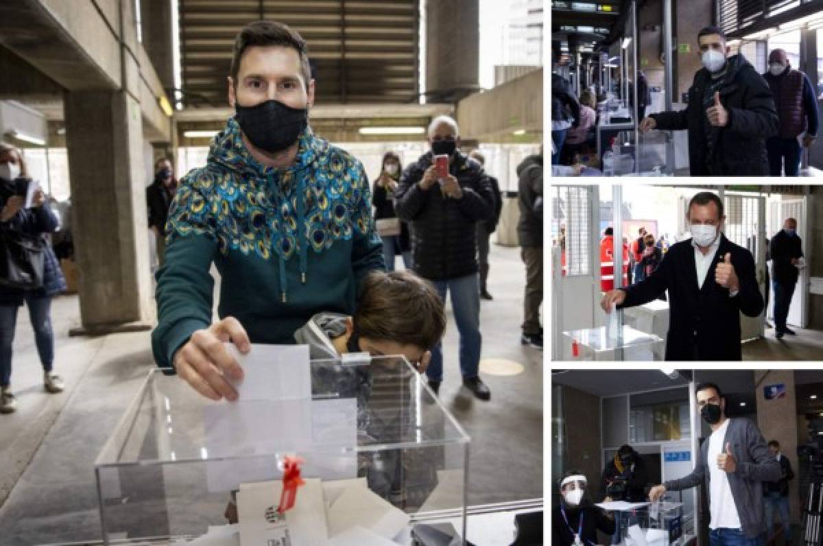 ¿Quién acompañó a Messi? y foto del recuerdo: Así votaron los futbolistas en las elecciones de Barcelona    