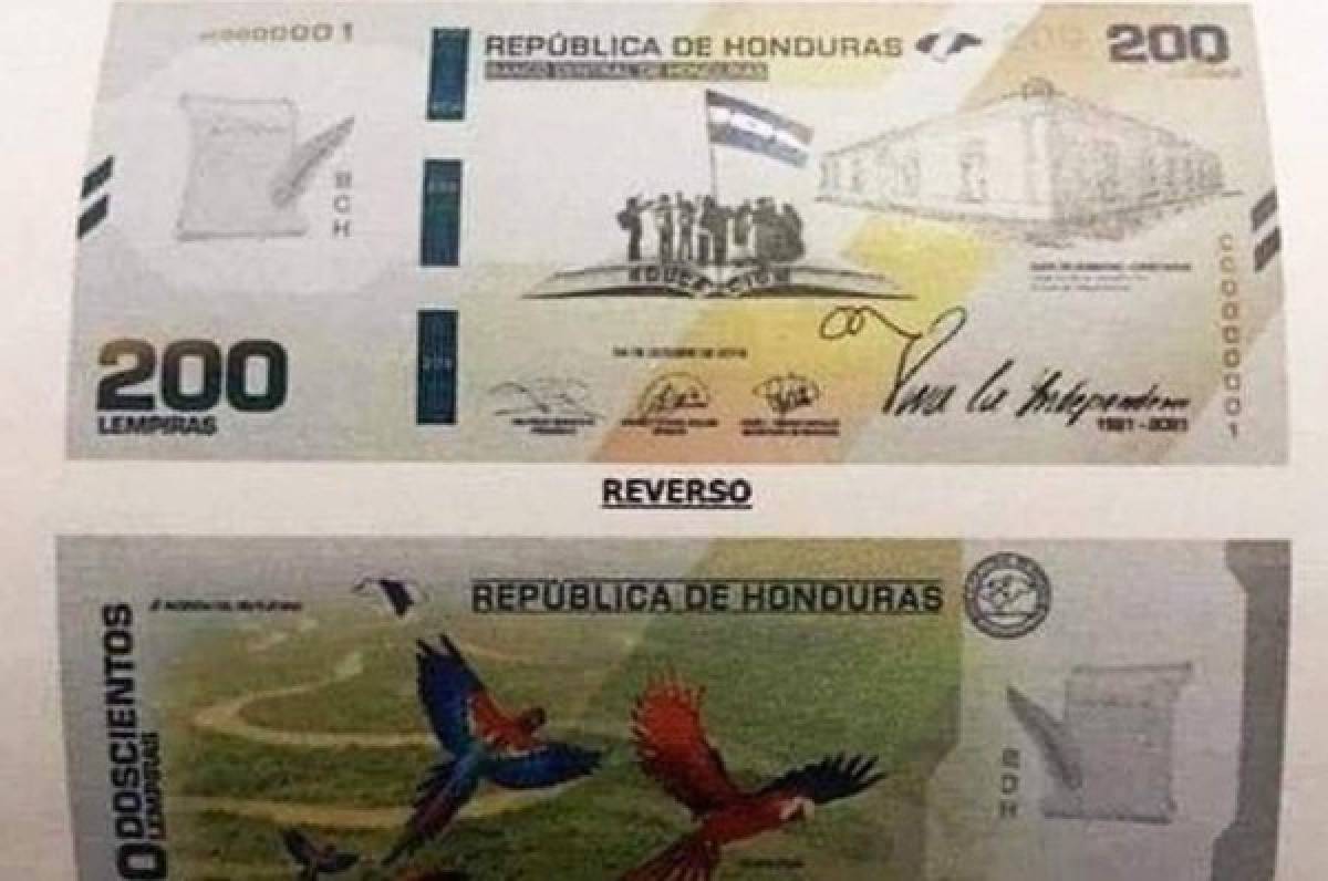 Banco Central de Honduras lanza billete de 200 lempiras para conmemorar el Bicentenario de la patria