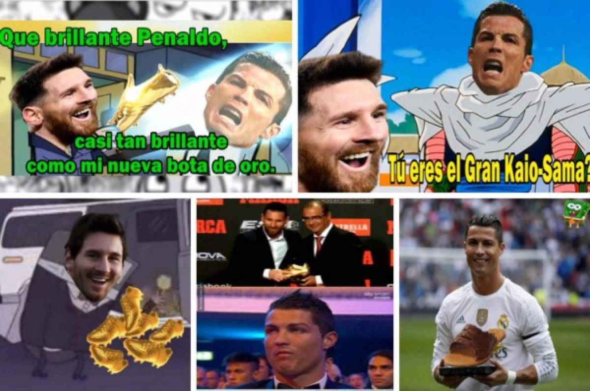 Cristiano Ronaldo, víctima favorita de los memes tras la sexta Bota de Oro de Messi    