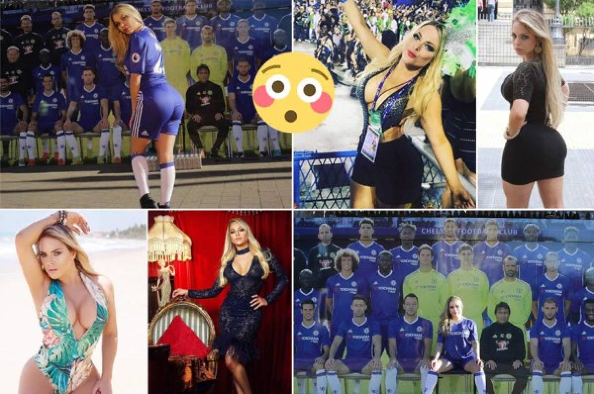 ¡Preciosa modelo rubia lanza ''picante'' promesa si el Chelsea gana la Champions League!