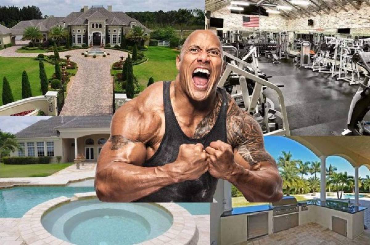 La impresionante mansión que posee Dwayne Johnson 'La Roca' en La Florida