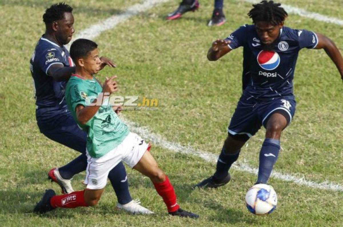 Marathón y Motagua están sin goles en el Yankel Rosenthal. Fotos Neptalí Romero.