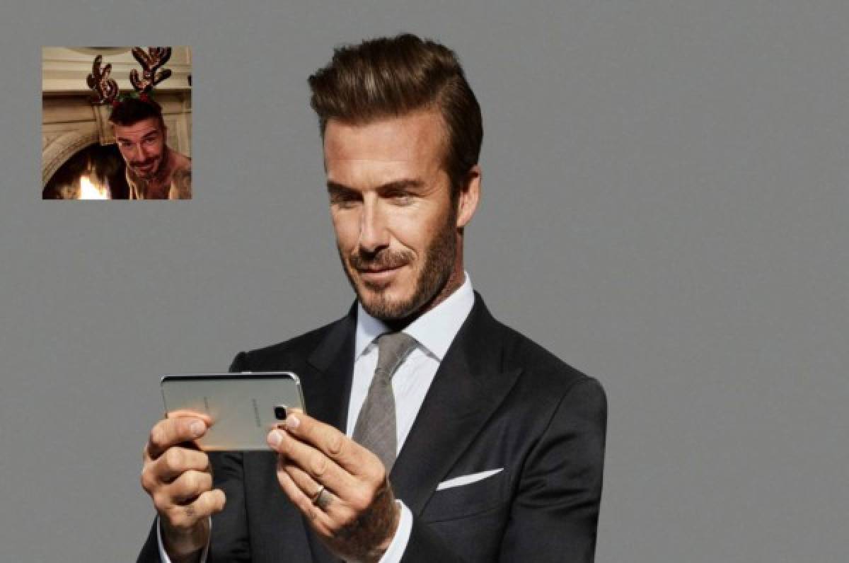 La fotografía de David Beckham celebrando Navidad con la que enciende las redes sociales