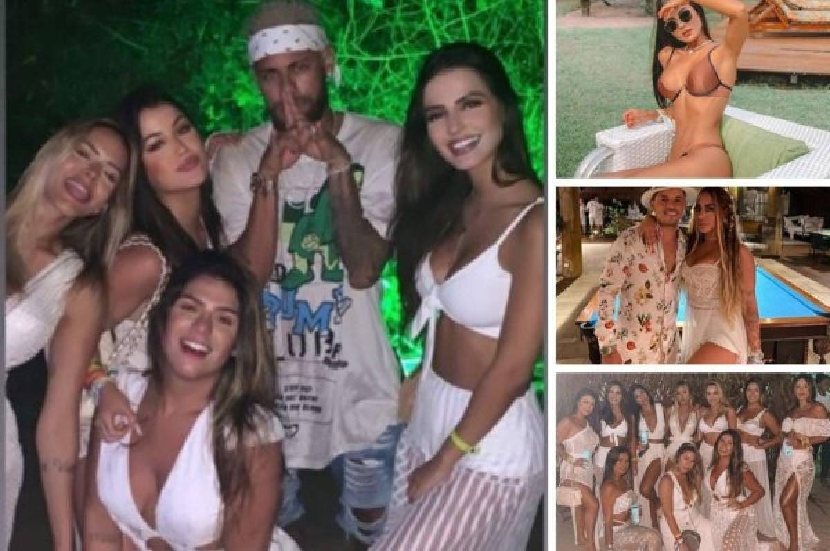 La alocada fiesta de año nuevo de Neymar en Brasil donde estuvo su supuesta y explosiva novia