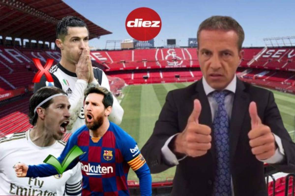 Con cuatro del Real Madrid y sin Cristiano: El 11 histórico de la liga española para Cristóbal Soria