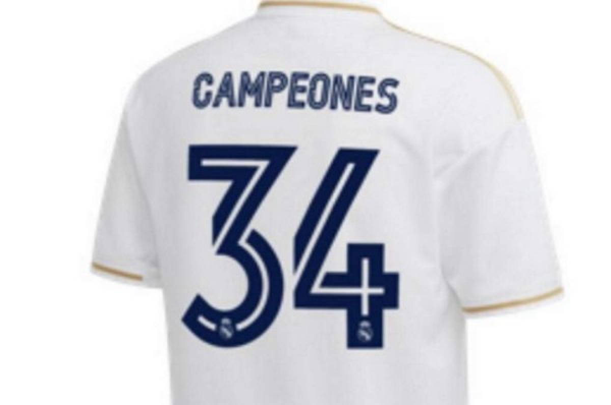 El error que cometió el Real Madrid con la camiseta de campeones de la liga española
