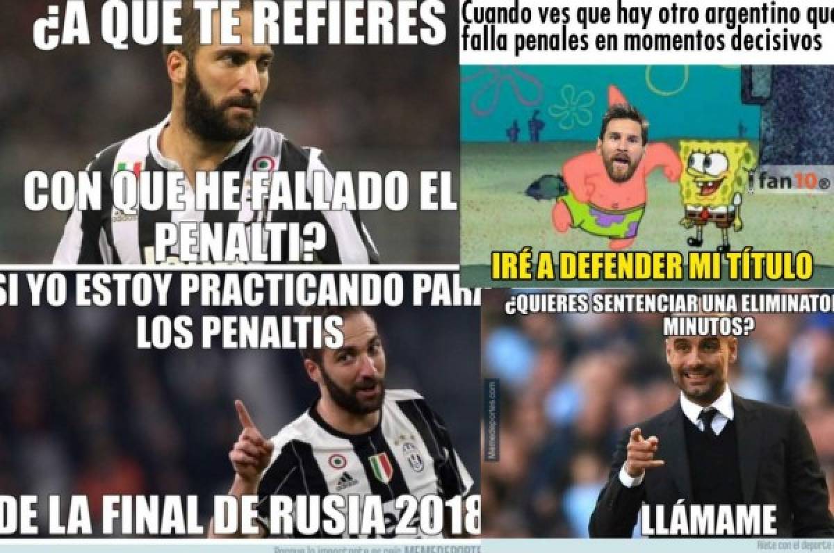 ¡Pobre Higuaín! Los memes que dejó la goleada del City y el empate de Juventus con Tottenham