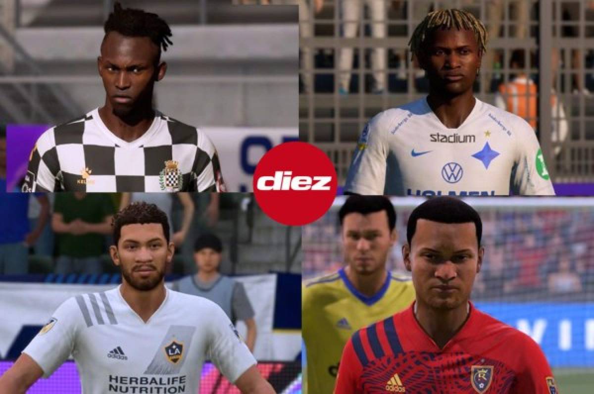 Con cinco nuevas caras: Así lucen los futbolistas hondureños en el FIFA 21