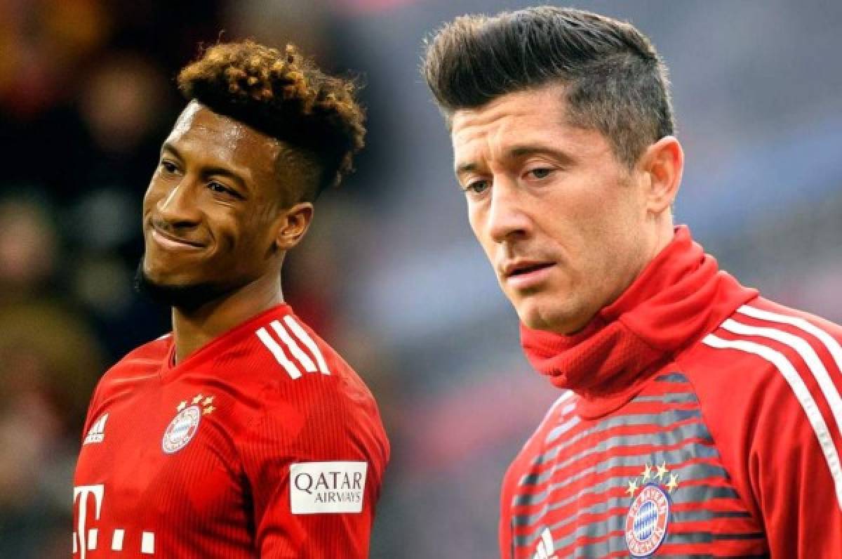 ¡Fuerte pelea! Lewandowski y Coman se pelean a puño limpio en entrenamiento del Bayern