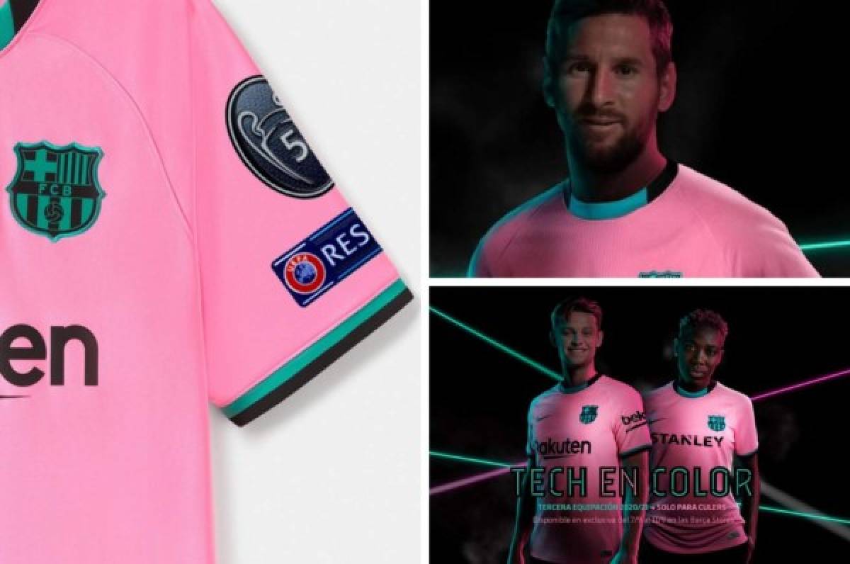 ¿Por qué la critican? Así es la nueva camiseta rosa del Barcelona para la temporada 2020/21  