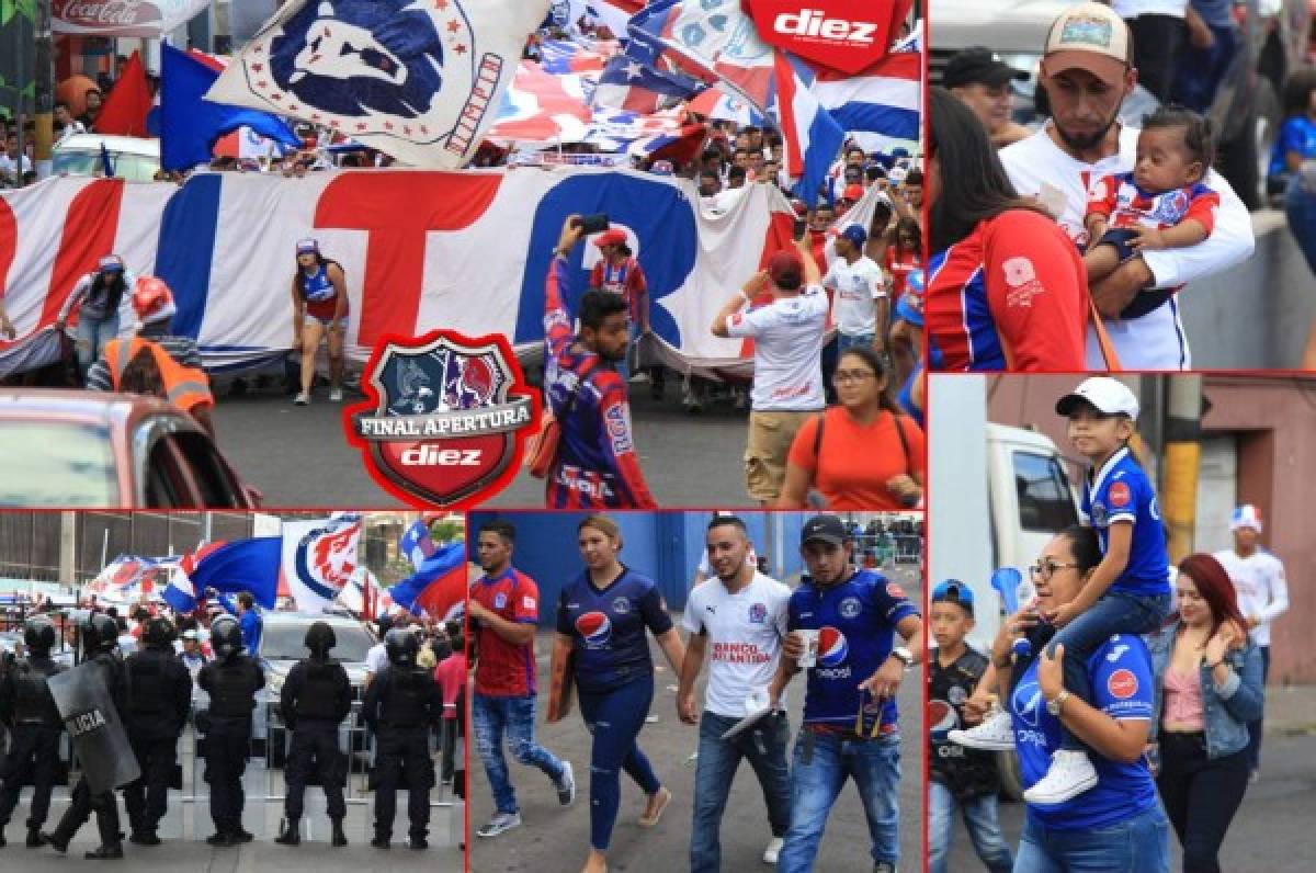 El llenazo en la final de ida entre Olimpia y Motagua en el Nacional