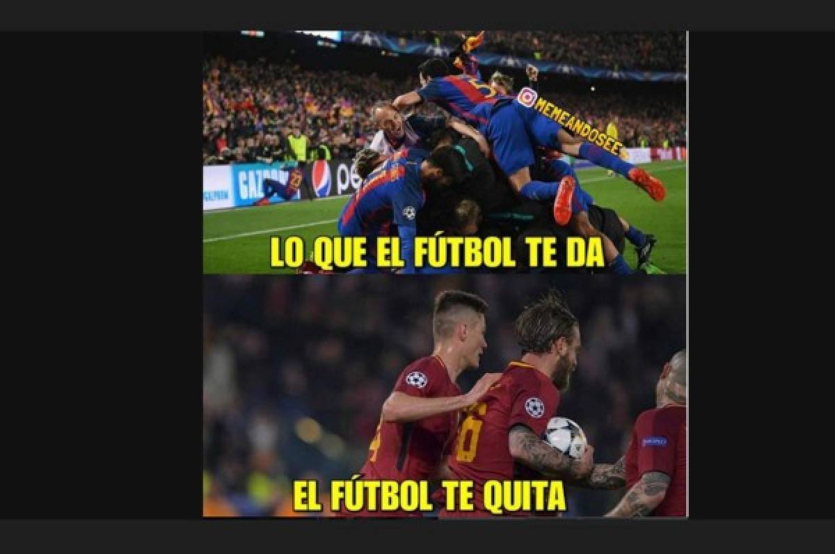 ¡Acribillan al Barcelona! Los memes destruyen a Messi tras eliminación del Barça frente a Roma