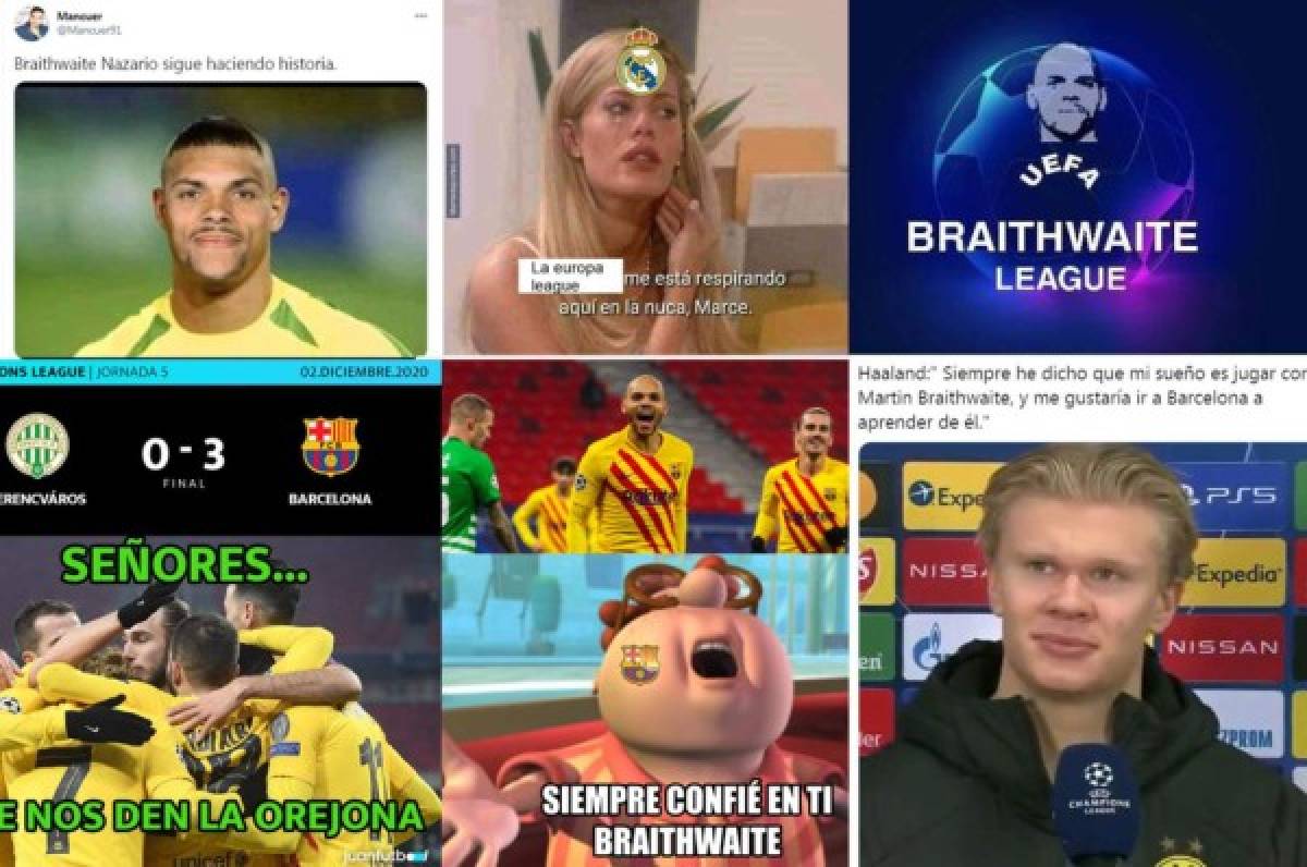 Barcelona golea en la Champions y los memes no paran de burlarse del Real Madrid