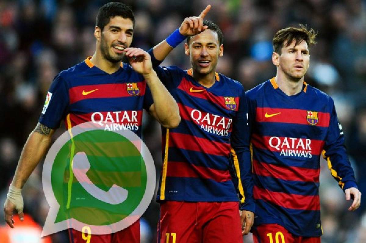 El chistoso nombre del grupo de Whastsapp de Messi, Suárez y Neymar
