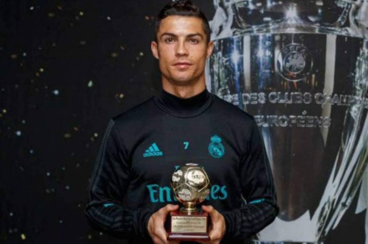 Cristiano Ronaldo recibe el premio al mejor goleador del 2016 por la IFFHS