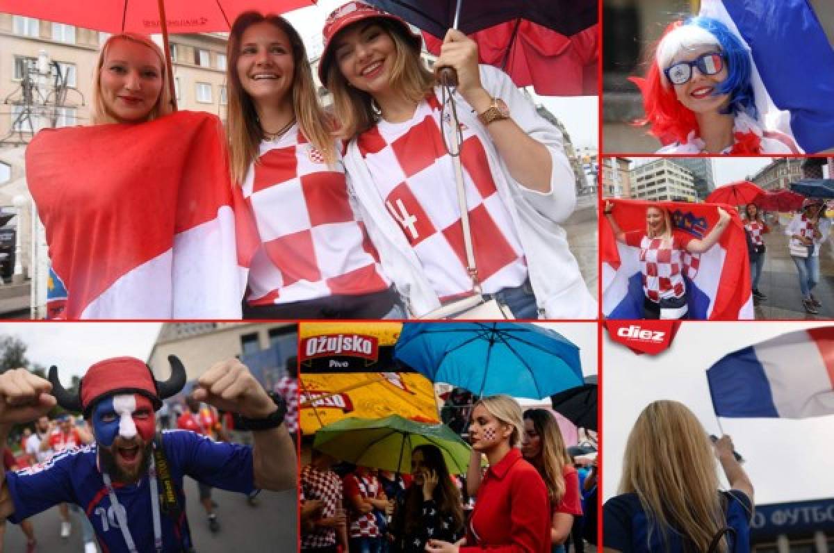 ¡AMBIENTAZO! Así se vive la previa de la final del Mundial Francia-Croacia