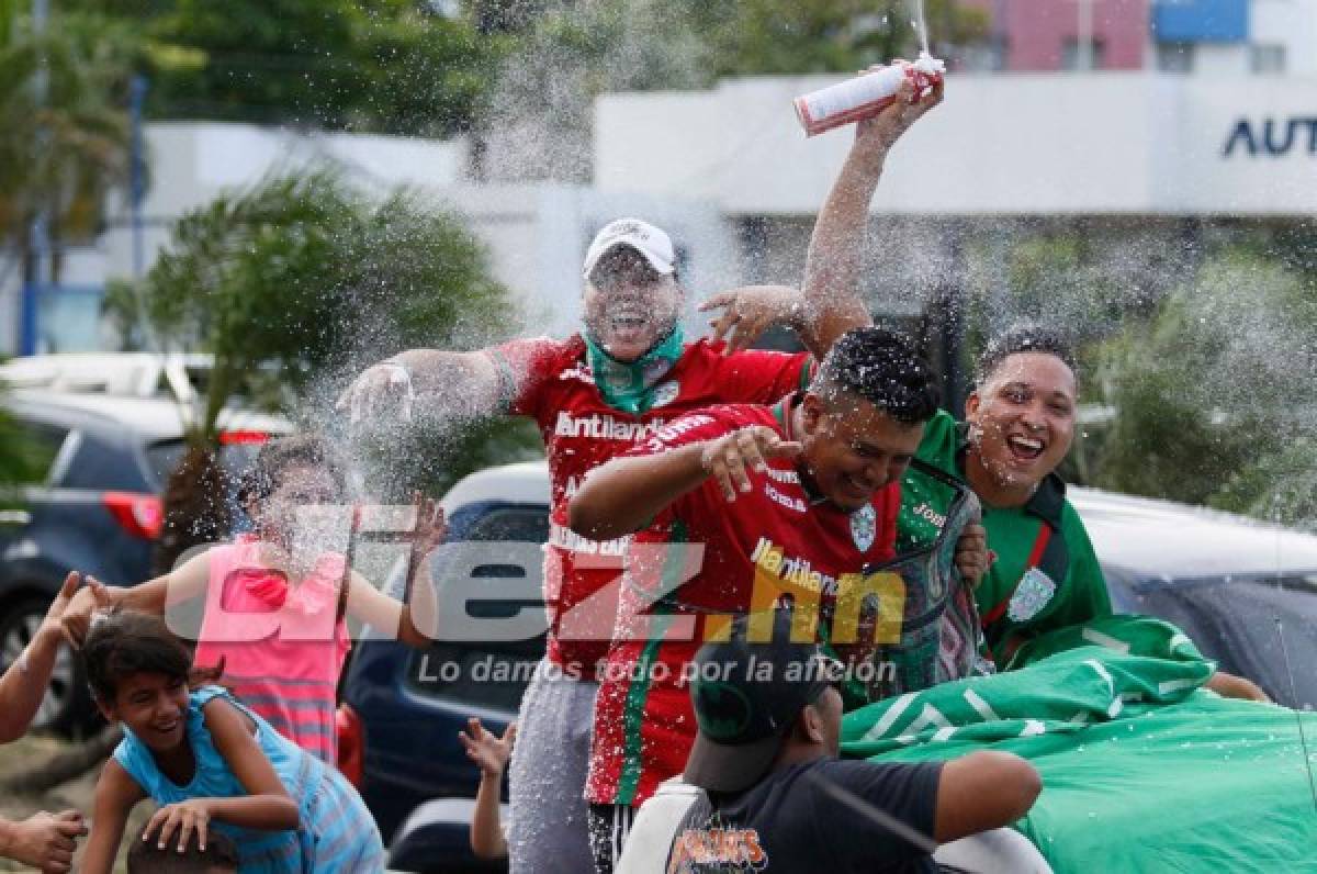 ¡Locura y hermosura! San Pedro Sula sigue celebrando la novena copa del Marathón