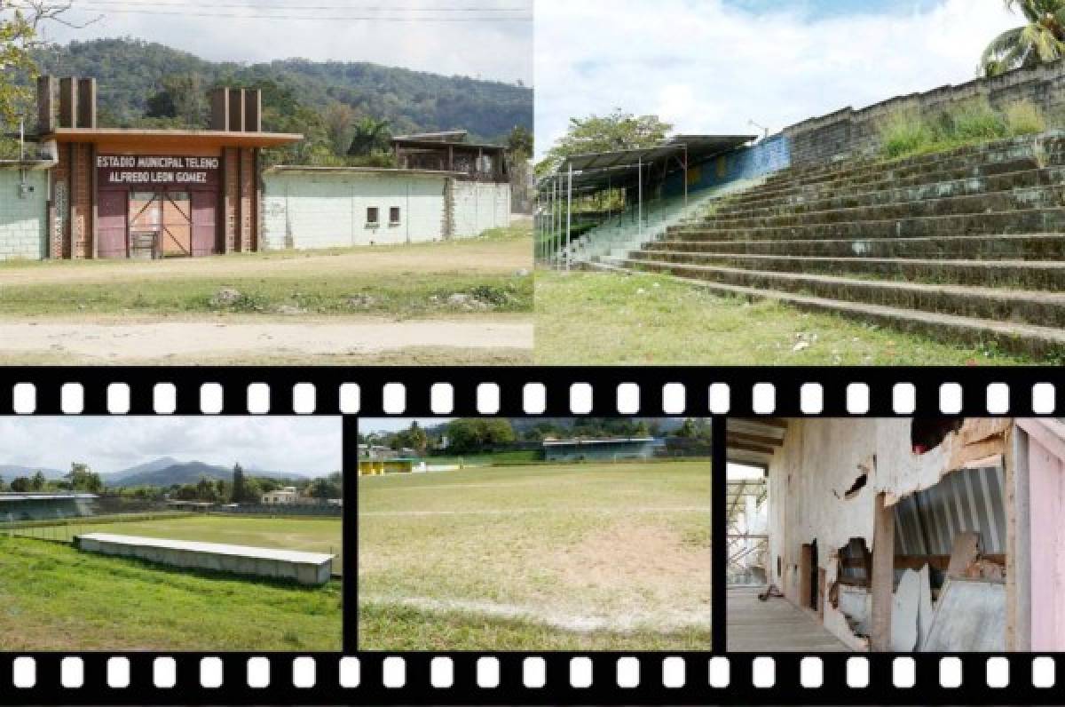 Así luce el descuidado estadio Alfredo León Gómez de la ciudad de Tela