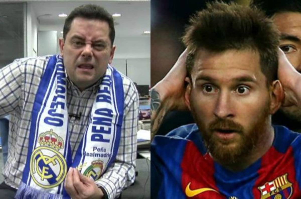 ¡Roncero calentó al Barcelona con polémico montaje de Messi!