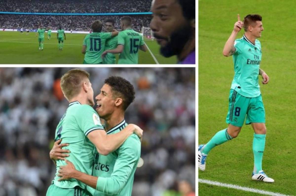 Fotos: Los gestos de Kroos tras su golazo olímpico con el Real Madrid y la cara de Marcelo