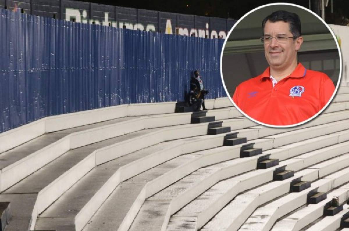 Rafael Villeda explicó por qué se removieron las láminas de las gradas del estadio Nacional