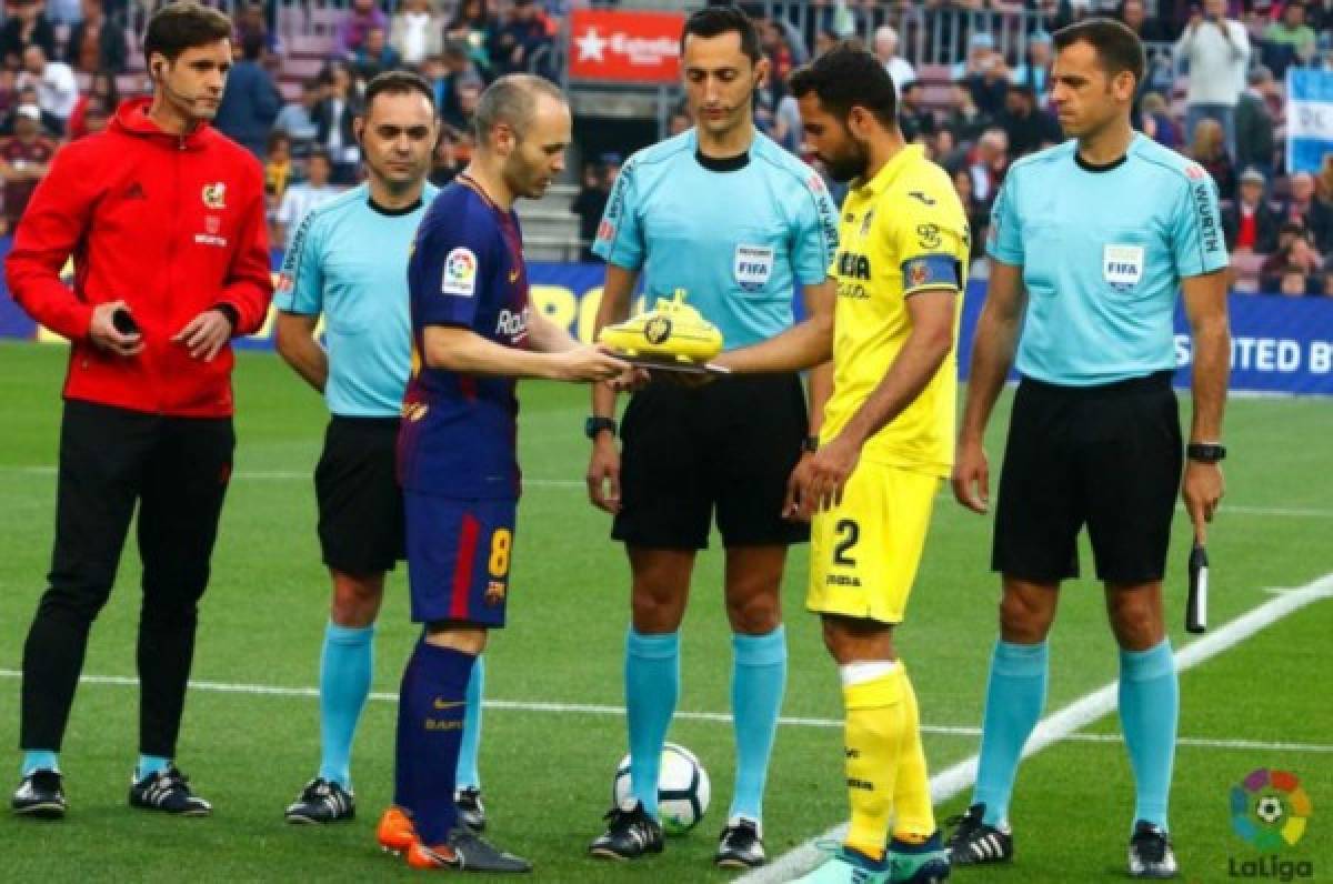 El detallazo del Villarreal a Andrés Iniesta en el Camp Nou