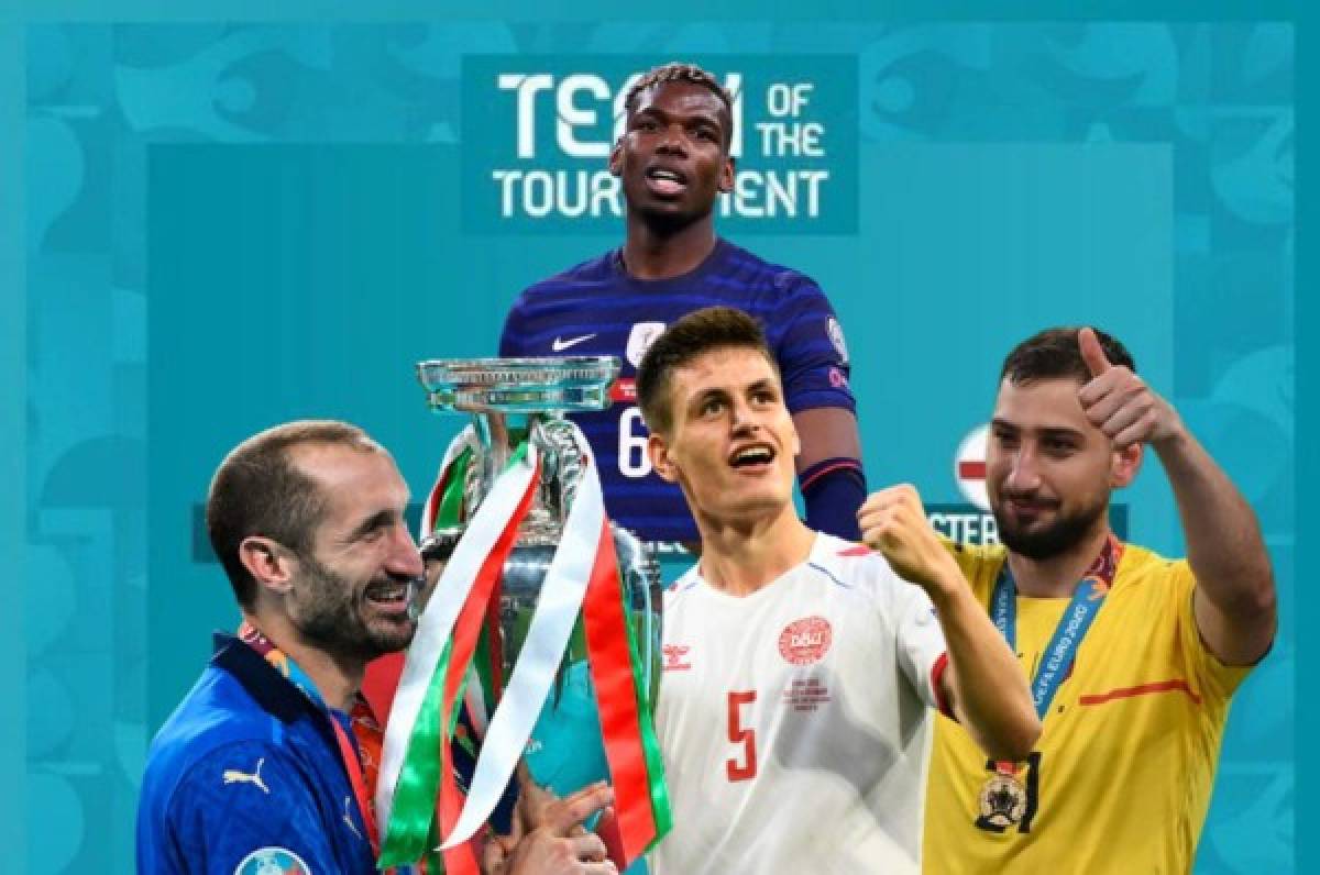 Ausencias destacadas y un gran señalado: UEFA presentó el 11 ideal de la Eurocopa ¿Y CR7?  