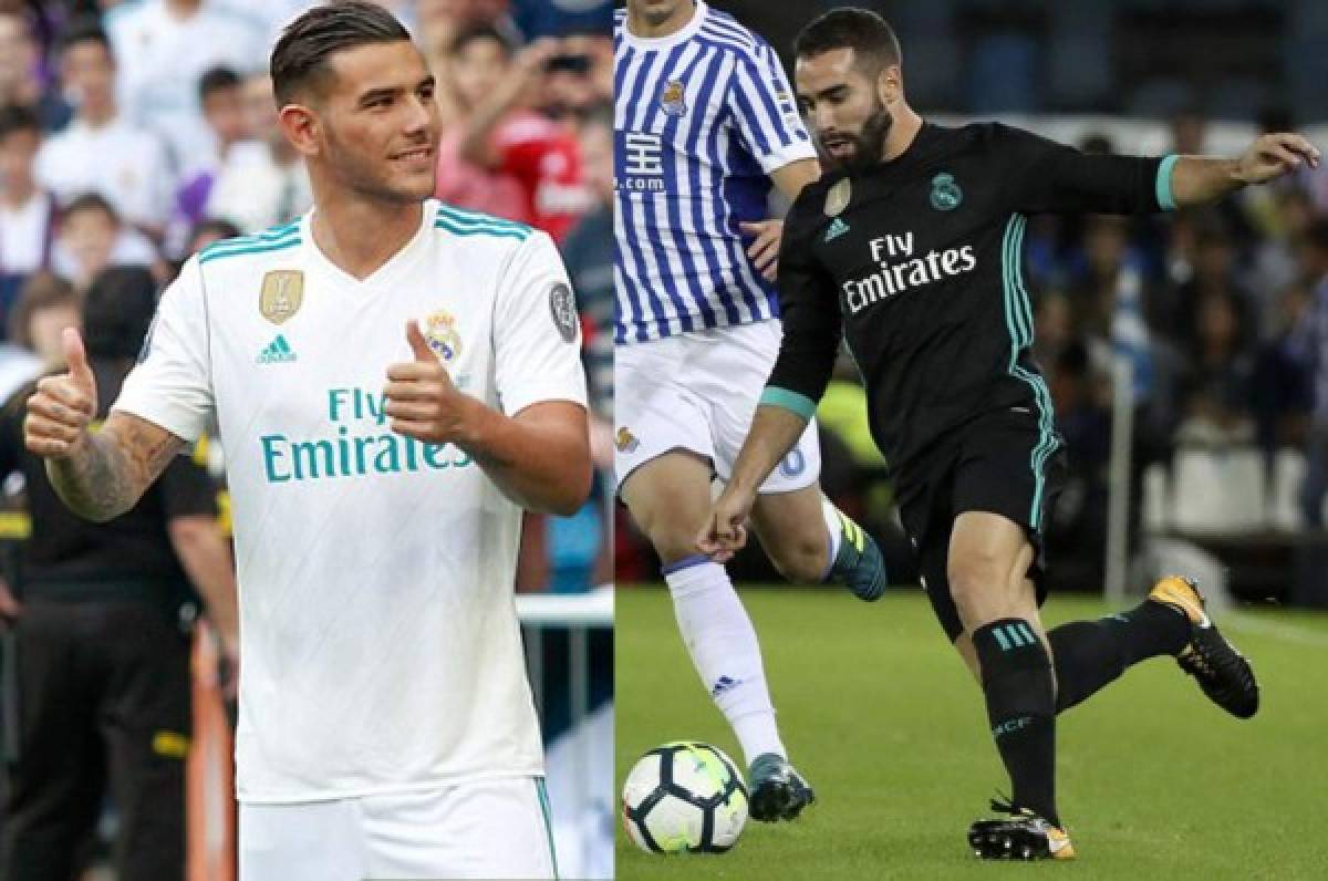 Theo Hernández y Dani Carvajal ausentes de entrenamiento del Real Madrid